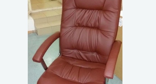 Обтяжка офисного кресла. Ленск